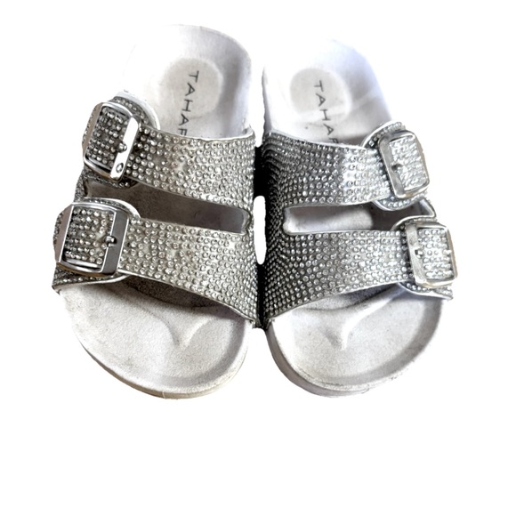 TAHARI Kids Silver Sandals - Picture 1 of 5
